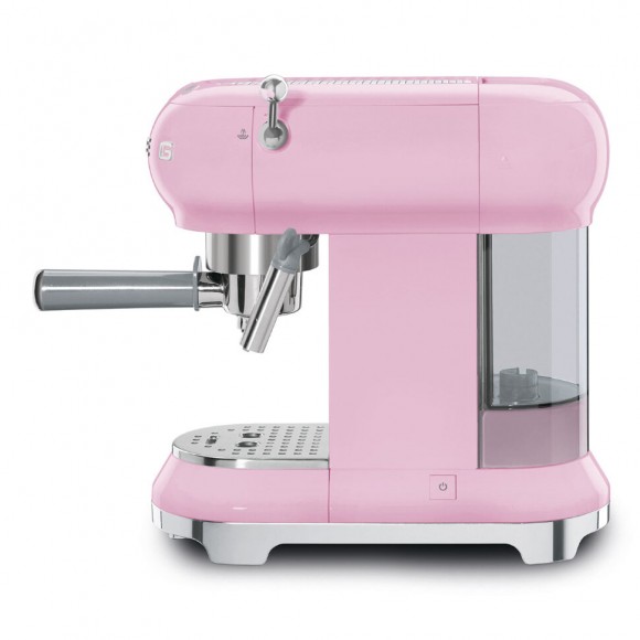 Кофеварка рожковая SMEG ECF01PKEU розовый