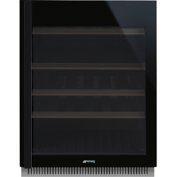 Винный шкаф встраиваемый SMEG CVI638RN3 черное стекло