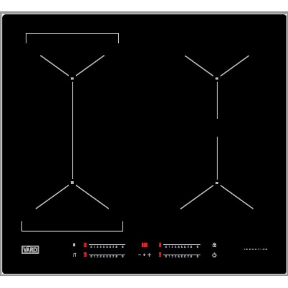 Индукционная варочная панель VARD VHI6461X, чёрный