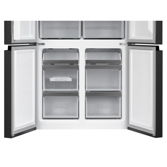 Холодильник-морозильник VARD Cross Door VRK190NI, серый графит