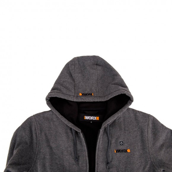 Куртка с подогревом WORX WA4660 L темно-серая