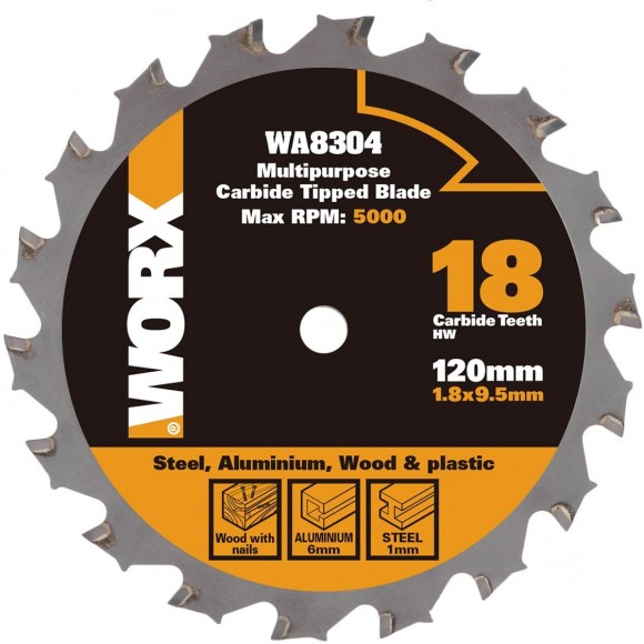 Пильный диск универсальный WORX WA8304 120х1,8х9,5 мм
