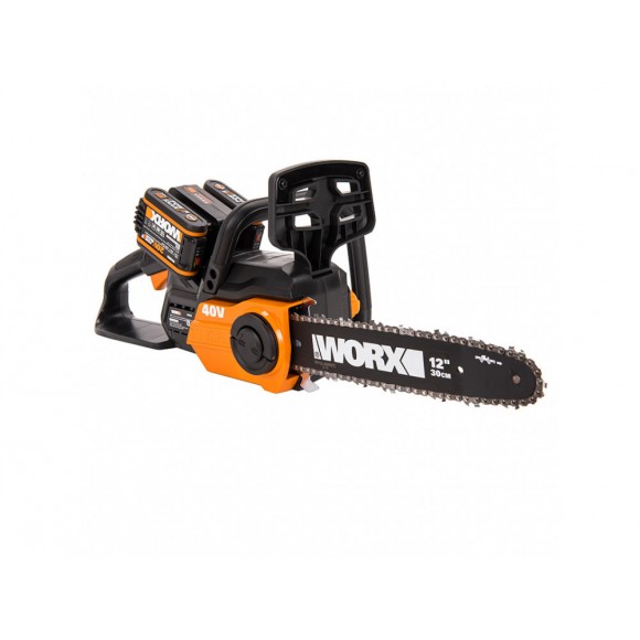 Комплект: Цепная пила WORX WG381E.9 + Зарядное устройство WORX WA3880 + Аккумулятор WORX WA3551 в подарок