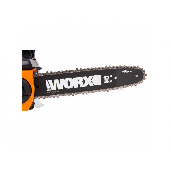 Комплект: Цепная пила WORX WG381E.9 + Зарядное устройство WORX WA3880 + Аккумулятор WORX WA3551 в подарок