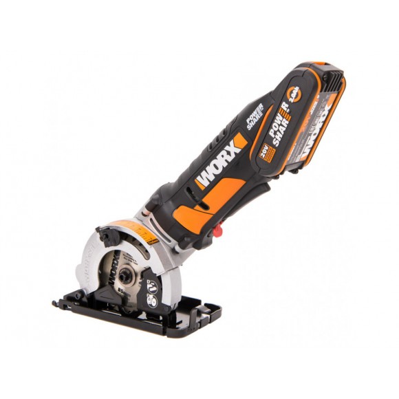 Комплект: Дисковая пила аккумуляторная WORX SAW WX527 + Аккумулятор WORX WA3551 в подарок