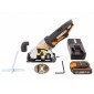 Комплект: Дисковая пила аккумуляторная WORX SAW WX527 + Аккумулятор WORX WA3551 в подарок