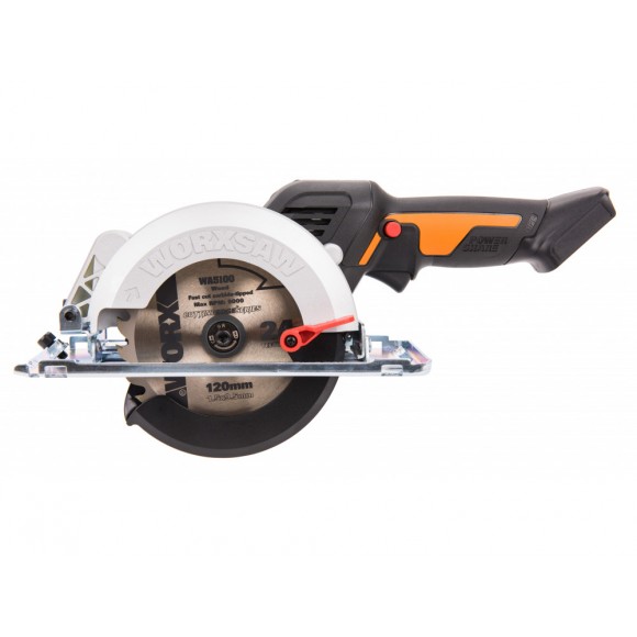 Комплект: Циркулярная мини-пила WORX WX531.9 + Зарядное устройство WORX WA3880 + Аккумулятор WORX WA3551 в подарок