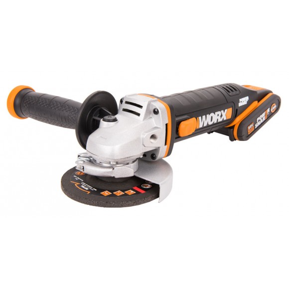 Комплект: Угловая шлифмашина аккумуляторная WORX WX800 + Аккумулятор WORX WA3551 в подарок