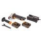 Комплект: Угловая шлифмашина аккумуляторная WORX WX800 + Аккумулятор WORX WA3551 в подарок
