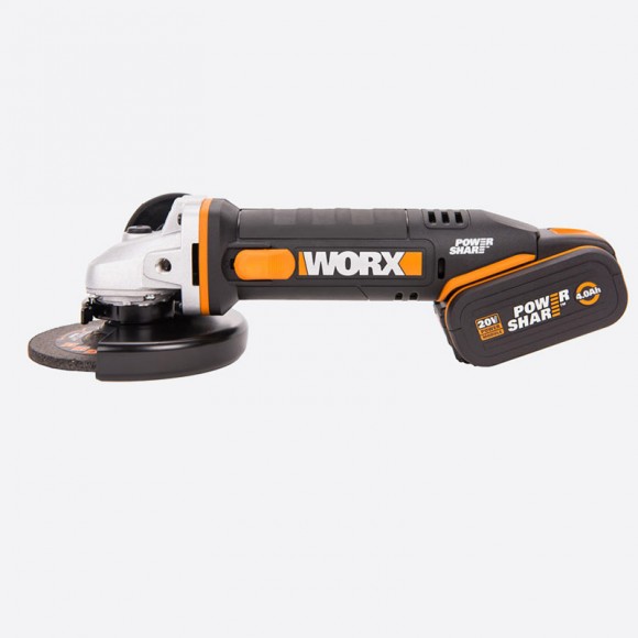 Комплект: Угловая шлифмашина аккумуляторная WORX WX803 + Аккумулятор WORX WA3551