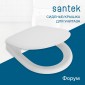 Крышка-сиденье Santek Алькор полипропилен пластиковые петли 1WH302198