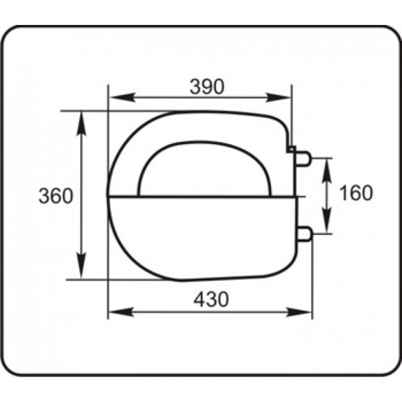 Сиденье Santek Римини, полипропилен, 1WH301948