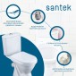 Унитаз-компакт Santek Алькор с диагональным выпуском, эконом, антивсплеск 1WH302196