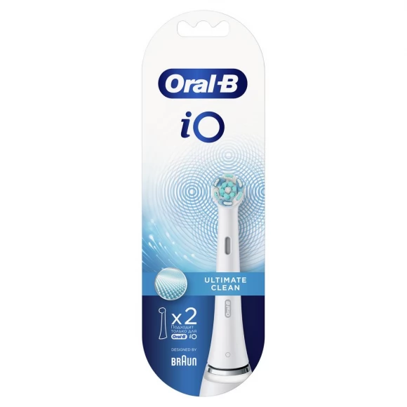 Насадка для зубных щеток Oral-B iO Ultimate Clean White (2 шт)