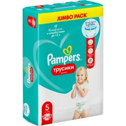 Подгузники-трусики Pampers Pants для мальчиков и девочек Junior (12-17кг) Джамбо, 42шт