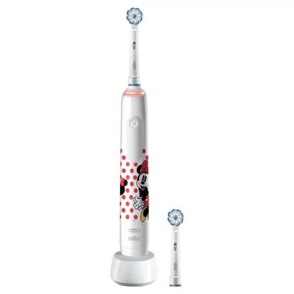 Детская электрическая зубная щетка Oral-B Pro 3  Junior Sensi Minnie Mouse D505.523.2K