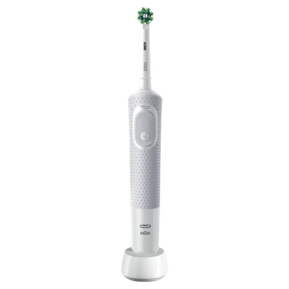 Электрическая зубная щетка Oral-B Vitality Pro D103.413.3 Cross Action Protect X Clean, белый+Насадки Oral-B CrossAction EB50RB-4, 4 шт