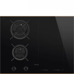 Варочная панель комбинированная газ + индукция SMEG PM6643R