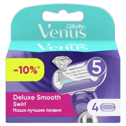 Сменные кассеты для бритвы Gillette Venus Extra Smooth Swirl, 4+4 (8 шт)