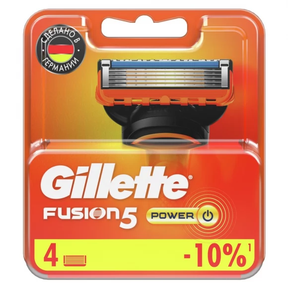 Сменные кассеты для бритья Gillette Fusion5 Power, 4 шт