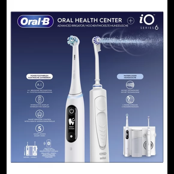 Зубной центр Oral-B Ирригатор OxyJet + Электрическая зубная щетка iO 6 OCiOM6.540.5