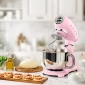 Планетарный миксер SMEG SMF03PKEU розовый