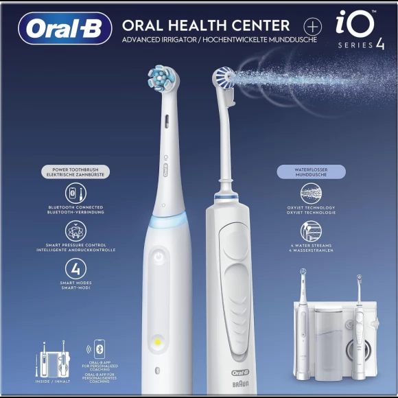 Зубной центр Oral-B Ирригатор OxyJet + Электрическая зубная щетка iO 4 OCiOG4.540.4