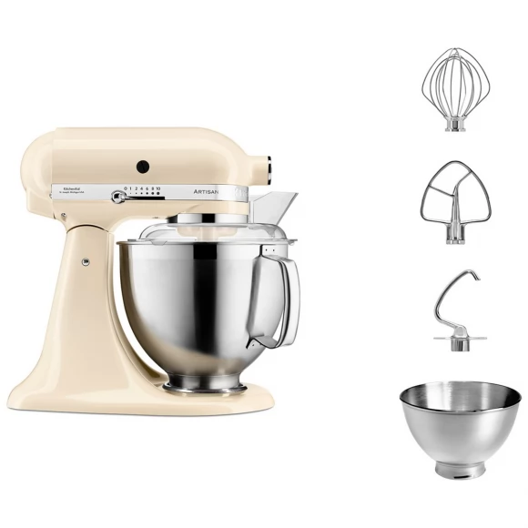 Планетарный Миксер KitchenAid ARTISAN 4.8 л, кремовый, 5KSM185PSEAC