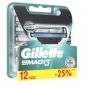 Сменные кассеты для бритья Gillette Mach3, 12 шт