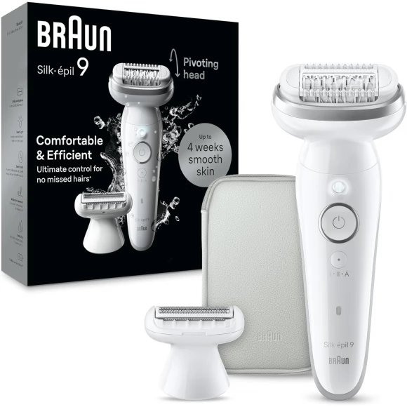 Эпилятор Braun S9 SES 9-041 Silver SmartTouch тип 5380 (с бритвенной насадкой, косметичкой)