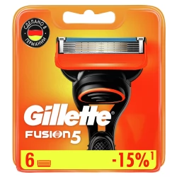 Сменные кассеты для бритья Gillette Fusion5, 6 шт