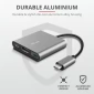 Адаптер 23772 Trust Dalyx 3-в-1 Multiport USB-C