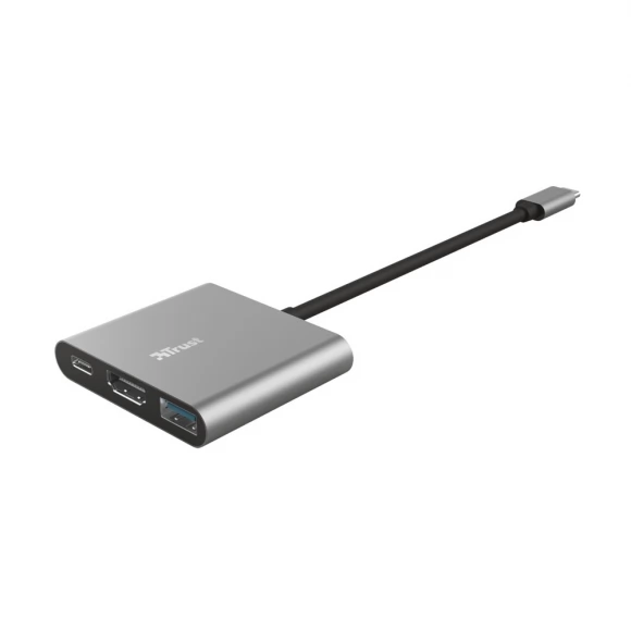 Адаптер 23772 Trust Dalyx 3-в-1 Multiport USB-C