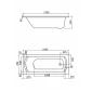 Акриловая ванна Santek Монако 170х70 прямоугольная белая 1WH111979