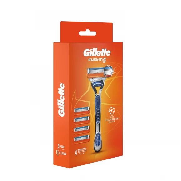 Бритвенный станок Gillette Fusion5 с 4 сменными кассетами