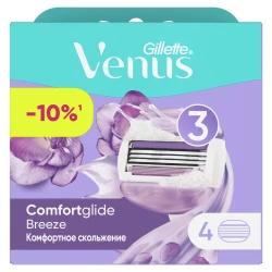 Сменные кассеты для бритвы Gillette Venus ComfortGlide Breeze, 4  шт