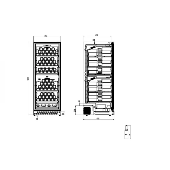 Винный шкаф CASO WineChef Pro 126