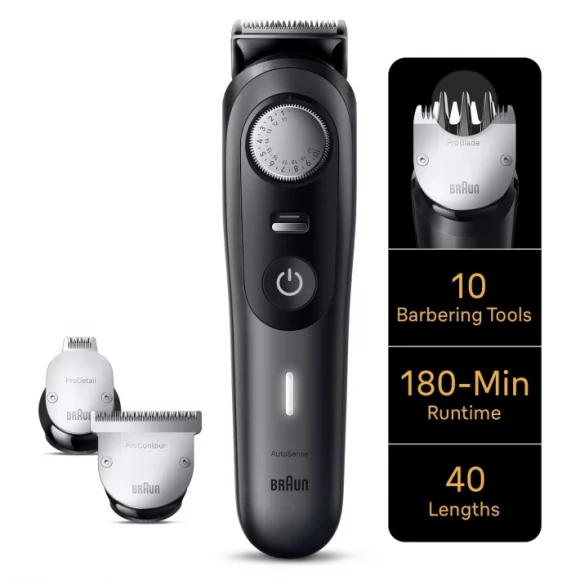 Триммер для бороды Braun BT9421 + Бритва Gillette