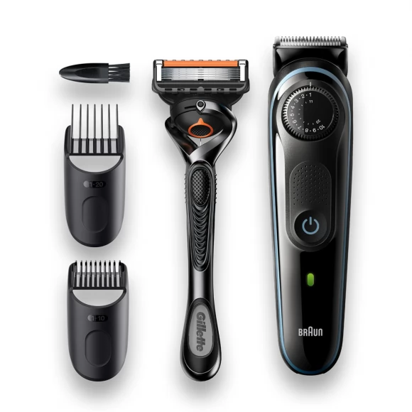 Триммер для бороды Braun BT5340 + Бритва Gillette