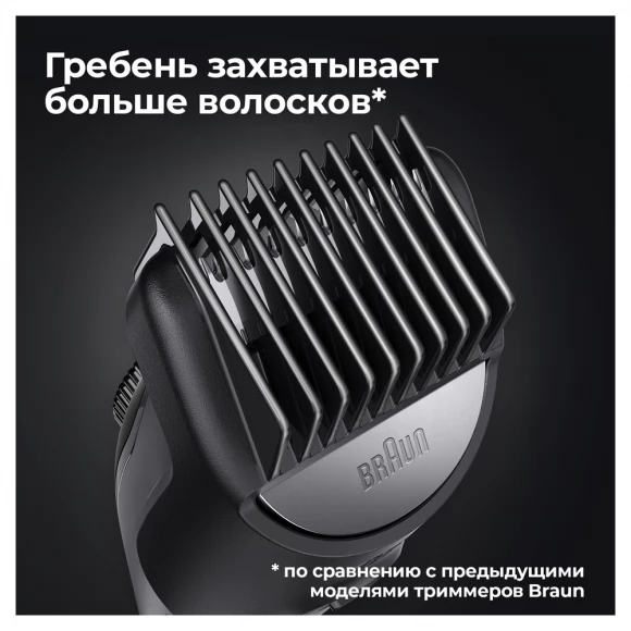 Триммер для бороды Braun BT3421 черный