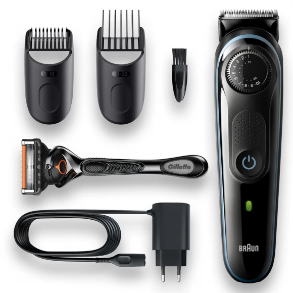 Триммер для бороды Braun BT5340 + Бритва Gillette