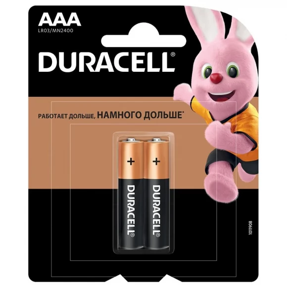 Набор батареек Duracell Simply AAA (LR03) Mega Pack (5х20), 100 шт