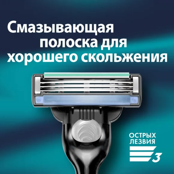 Подарочный набор Gillette Mach3 с 1 сменной кассетой и гелем для бритья