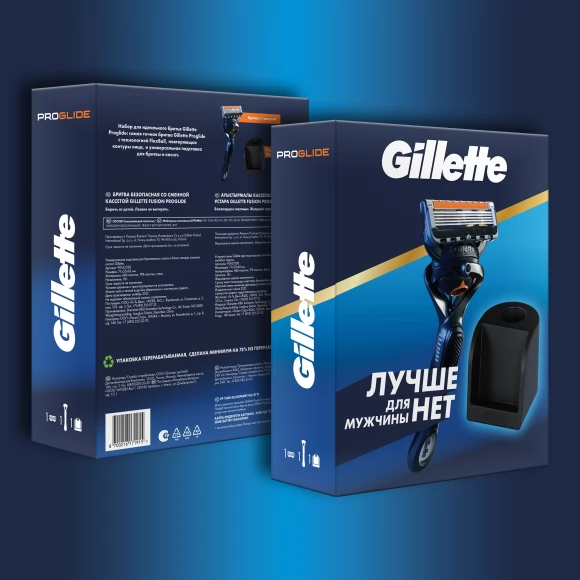 Подарочный набор Gillette Fusion ProGlide Flexball с 1 сменной кассетой и станцией