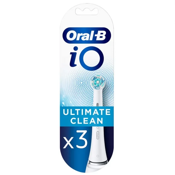 Насадки для зубной щетки Oral-B iO Ultimate Clean белые, 3 шт