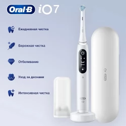 Электрическая зубная щетка Oral-B iO 7 White Alabaster