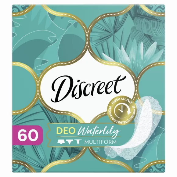 Прокладки Discreet Deo Water Lily Multiform Trio ежедневные гигиенические на каждый день, (60x2) 120шт