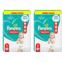 Подгузники-трусики Pampers Pants для мальчиков и девочек Junior (12-17кг) Джамбо, 42+42 (84 шт)