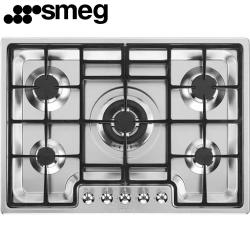 Варочная панель газовая SMEG PGF75-4 нержавеющая сталь