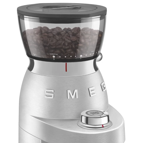 Кофемолка SMEG CGF02SSEU металлик